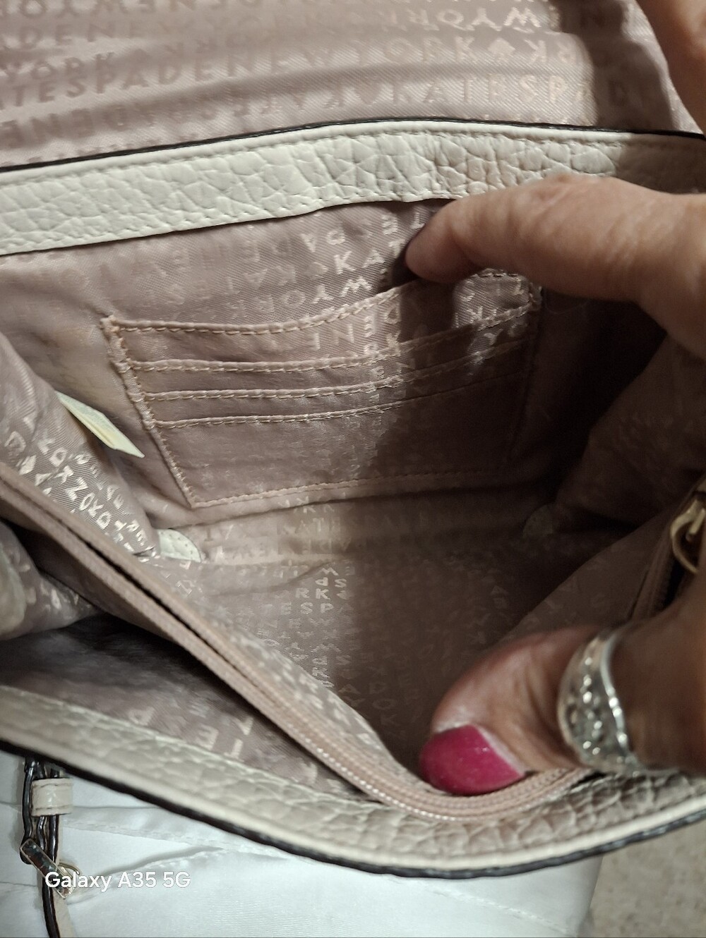 Kate Spade Everett way Merrick crossbody bag in bone 8x6 - Picture 9 of 10